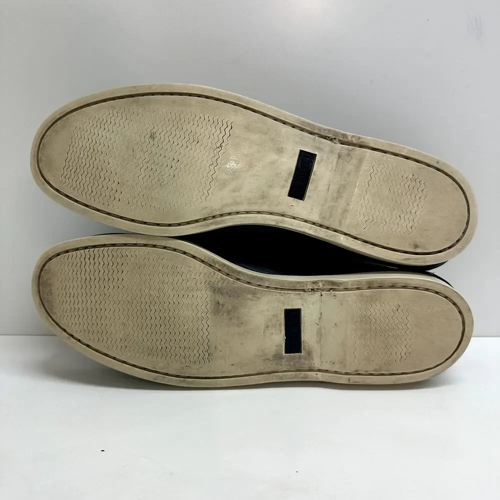 VERY GOOD Oak Street Bootmakers Boat Shoe Navy Chromexcel Leather Men's Size 9